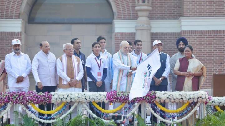 Home Minister Amit Shah Flags Off 'Run For Unity' In New Delhi