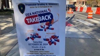 Where to take back unwanted prescription drugs on Saturday, Oct. 25