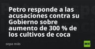 Petro responde a las acusaciones contra su Gobierno sobre aumento de 300 % de los cultivos de coca