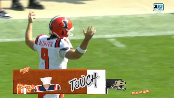 Altmyer throws for career-high 390 yards and No. 22 Illinois beats Purdue 43