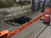 Causa alarma aparición de socavón en Puente de la Concordia