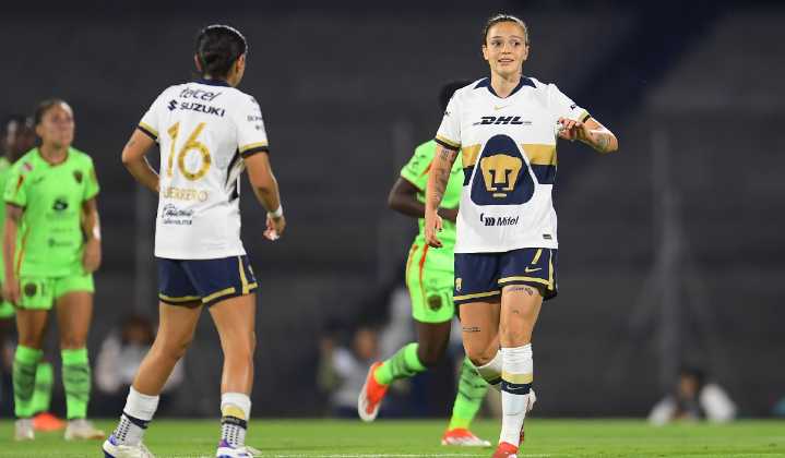 Stephanie Ribeiro superó a Borja en la lista de goleadores de Pumas tras empate con Atlas