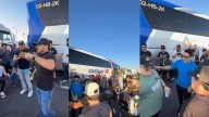 Pequeños Musical y Banda Tierra Sagrada ambientan bloqueo en Ecuandureo [Video]