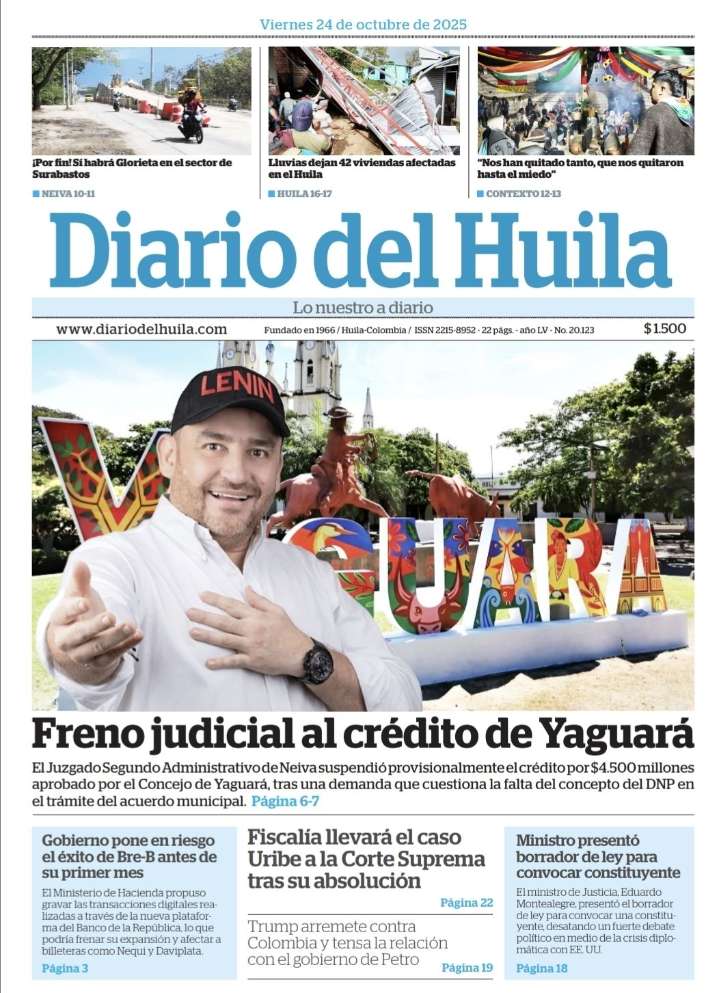 Diario del Huila 24 de octubre de 2025