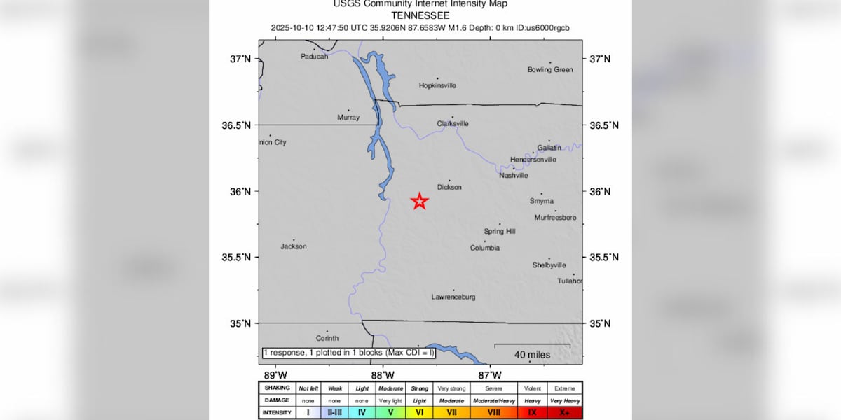 Deadly Hickman County explosion registered as an earthquake, according to USGS