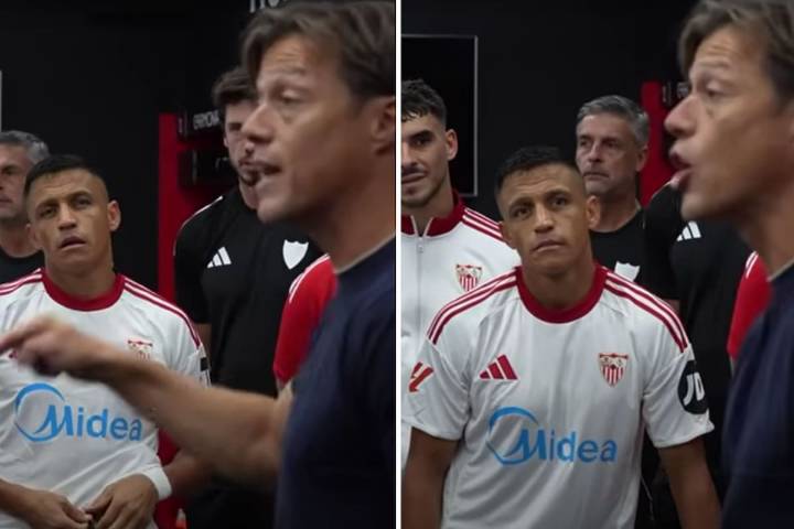 Revelan la potente arenga del DT de Sevilla previo al triunfo ante Barcelona: así reaccionó Alexis