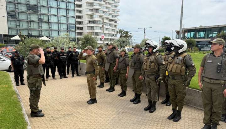 Dos personas fueron detenidas por amenazas de muerte a Carabineros en Viña del Mar