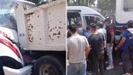 Choque Múltiple entre Unidades de Transporte y Camión de Volteo Deja 14 Heridos en Ecatepec
