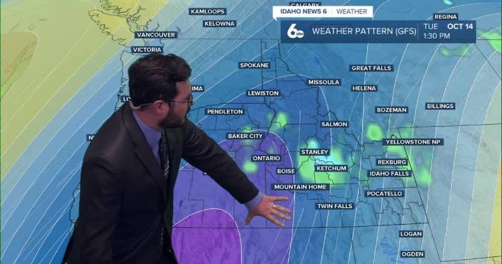Showers expected in the Treasure Valley with additional snow possible for the mountains