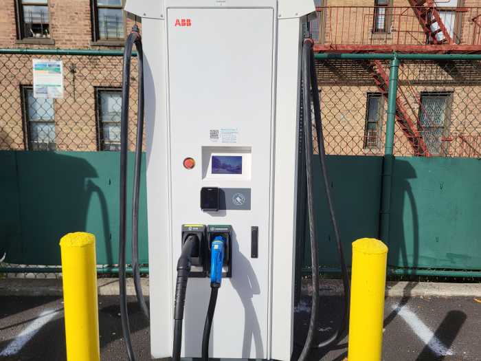 Electric Vehicles in the Bronx are charging ahead as the city installs a new fast charging station
