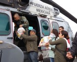 Inician puentes aéreos en Hidalgo para ayudar a damnificados por lluvias