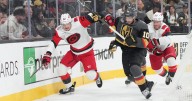 Barbashev has goal and assist as Golden Knights beat Hurricanes 4