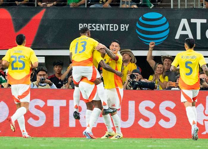 Colombia goleó con autoridad 4×0 a México en amistoso disputado en Texas