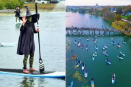 Video of Witches Paddle Boarding Goes Viral (Exclusive)
