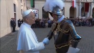 Pope lends star power to Swiss Guards swearing