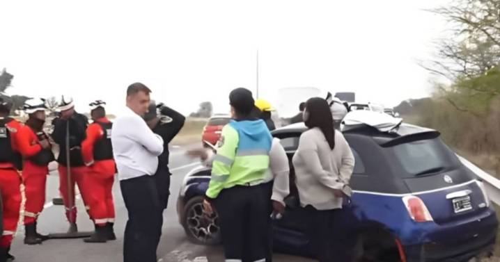 Siniestro vial a la altura del puente del río Los Alisos