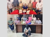 Police bust drug rings; 7.086 kg heroin, 4 arrests, Glock pistol seized
