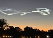 What are those illuminated clouds in the sky? Here’s what caused it