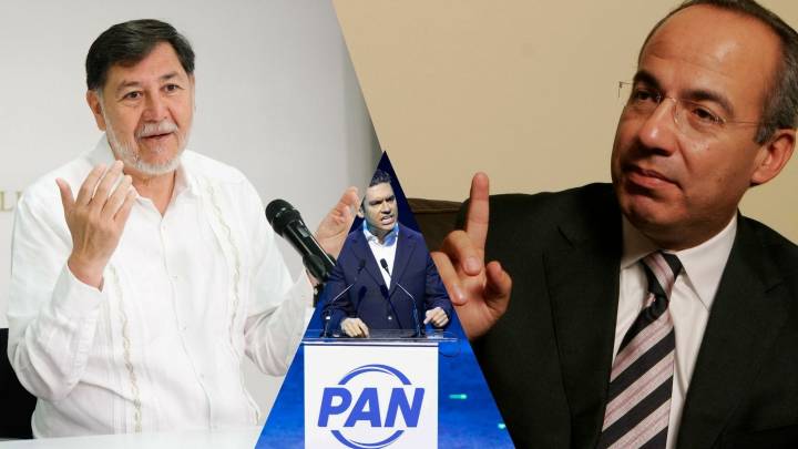 Noroña carga contra regreso a la política de Felipe Calderón y relanzamiento del PAN