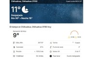 Amanece Chihuahua a 11 grados centígrados