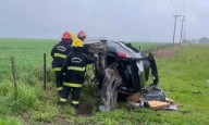 Ruta 73: murió un joven tras despistar y chocar contra una alcantarilla
