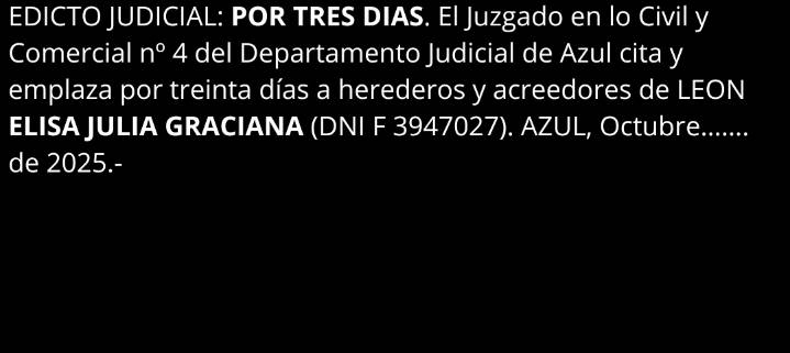Citacion y emplazamiento de herederos y acreedores
