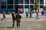 Man arrested after playing Darth Vader theme behind troops, ACLU sues