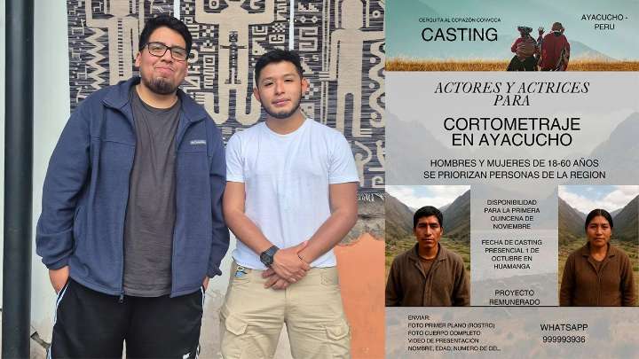 “Cerquita del corazón”: cortometraje estudiantil realiza casting en Ayacucho