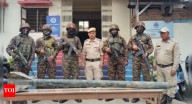 Manipur alert: 9-foot rocket weighing 200kg recovered in Churachandpur; explosives, detonator seized