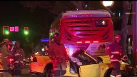 Driver killed after crashing into Metro bus in West Hollywood