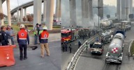 Se forma socavón en el Puente de La Concordia y reaviva temores tras explosión de pipa