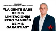 Rubén Manzi: "La gente sabe de mis limitaciones pero también de mis garantías"
