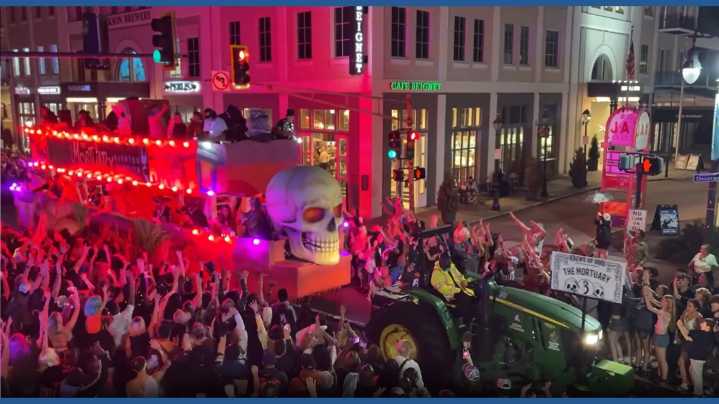 French Quarter comes alive for Krewe of Boo parade, but construction still haunts businesses