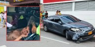 Intentaron robarlo, pero no contaban con su reacción: conductor atropelló a dos ladrones en pleno hurto