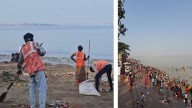 Mumbai: Cleaning Efforts Underway Following Chhath Puja Celebrations At Dadar Beach