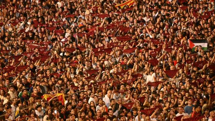 Así fue el gesto más emotivo del pregón del Pilar en Zaragoza: "No soy muy de llorar, pero..."