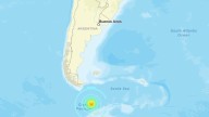 Fuerte sismo de magnitud 7.8 se registró con epicentro en el mar entre Suramérica y la Antártida