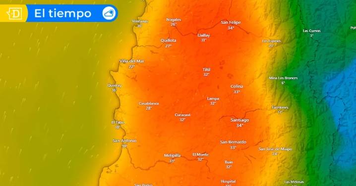 De la llovizna y el frío del miércoles a los 33°C del sábado: Así variará el tiempo en Santiago esta semana
