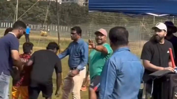WATCH | Rohit Sharma Yells at Security For Forcibly Stopping Fan Cricket
