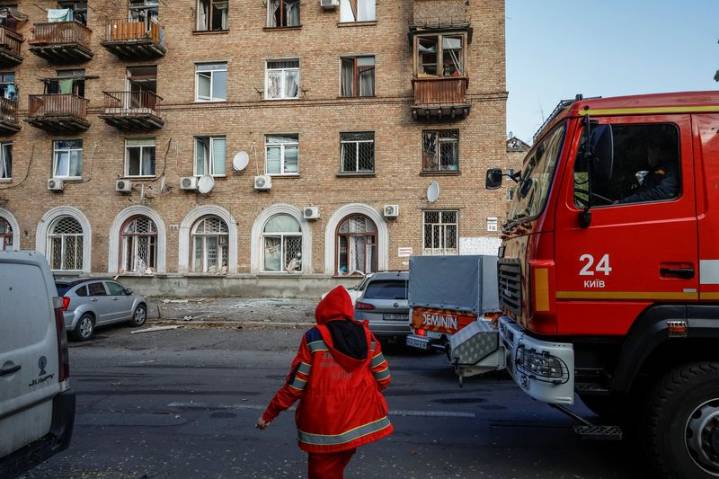 Nine hurt in Russian drone attack on Kyiv, city official says