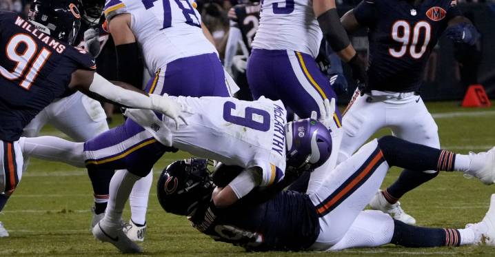 Breakdown of Blame: Placing Fault for Sacks of Vikings’ Quarterbacks