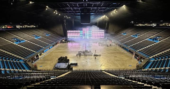 Así se vive el montaje del show de David Guetta