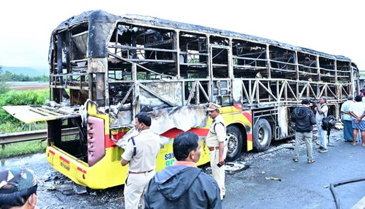 Rayagada-Registered Bus With Pending Challans Behind Kurnool Tragedy