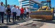 Refuerza gobierno de Victoria bacheo en rutas de salud y transporte