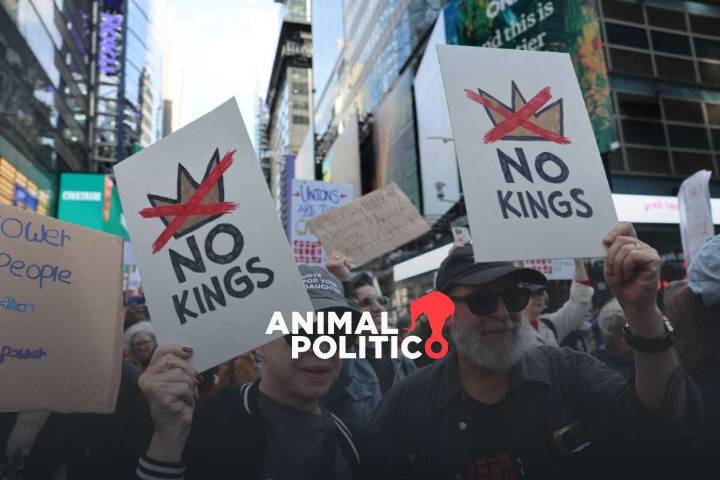 “No a los Reyes”: marchan en varias ciudades de EU contra el gobierno de Trump