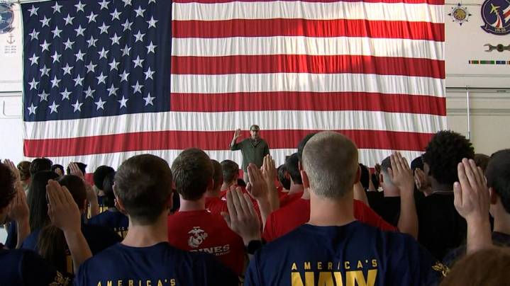 Secretary of Defense Pete Hegseth comes to NAS Oceana to swear