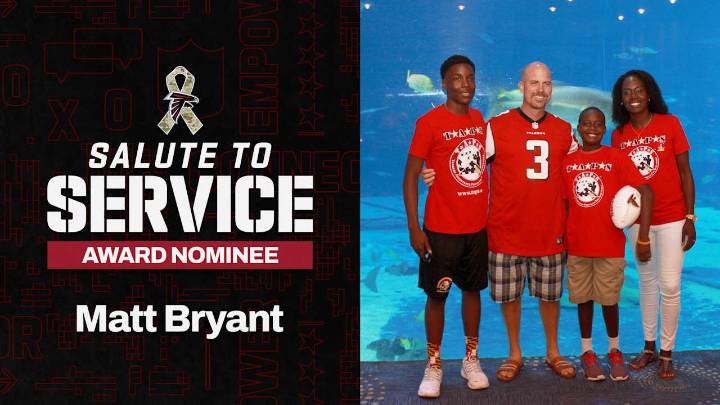 Falcons Legend Matt Bryant Named Atlanta Falcons 2025 Salute To Service Award Nominee