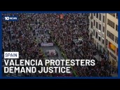 Thousands March in Valencia One Year After Deadly Spanish Floods