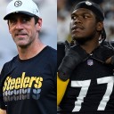 Aaron Rodgers on Broderick Jones Tackle