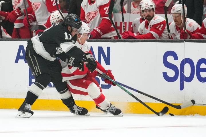 Kings’ home struggles continue with shootout loss to Red Wings